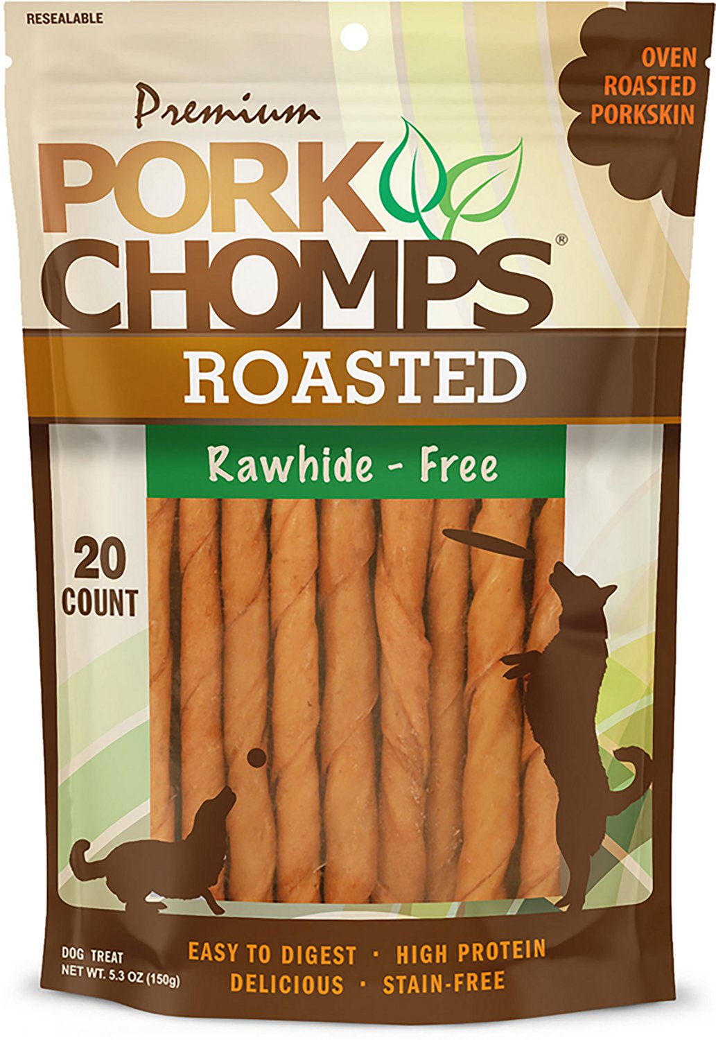 Pork Chomps Roasted Mini Twists 20-count