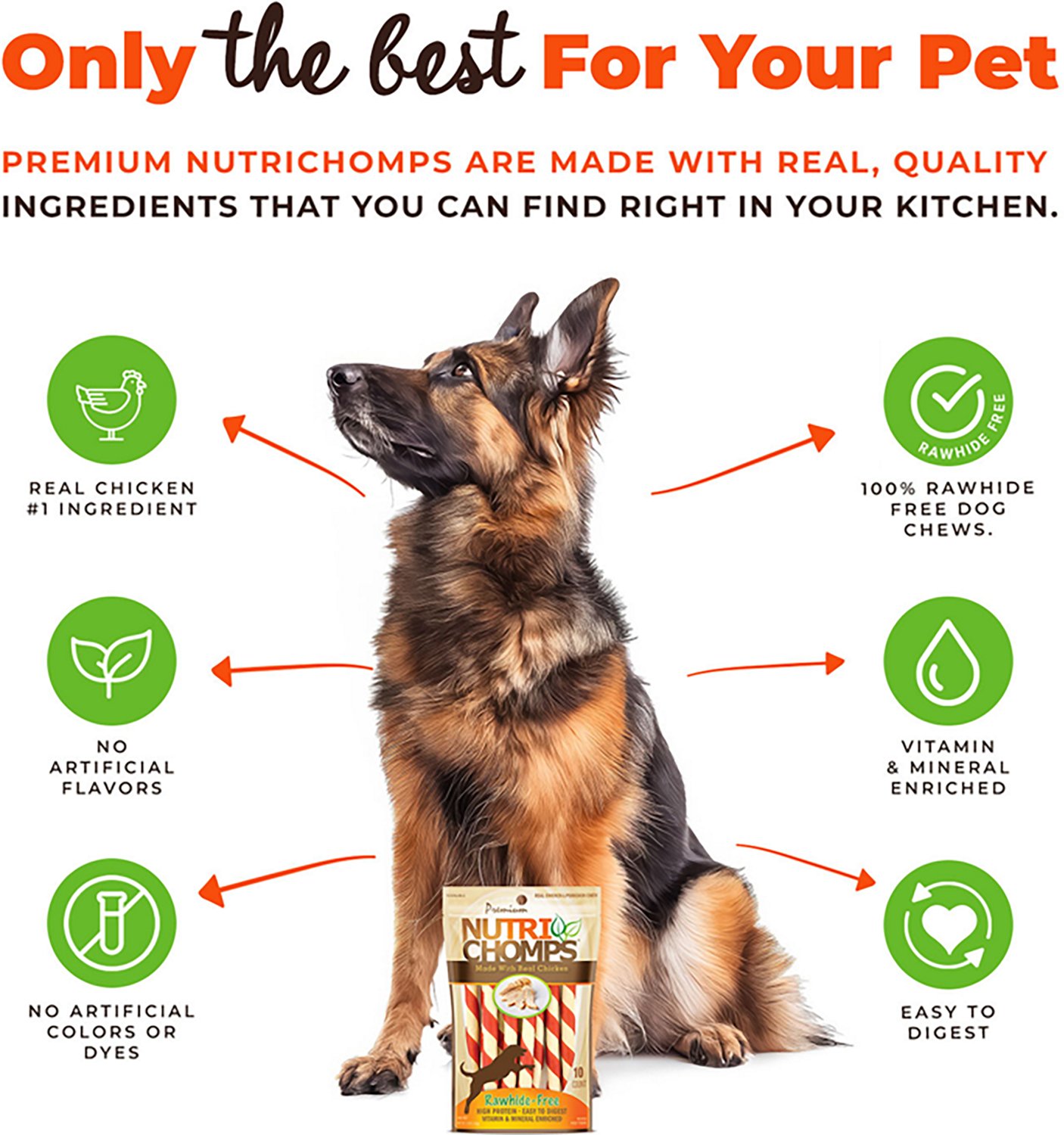 Nutri Chomps Chicken Flavored Mini Twists 10-count - view number 3
