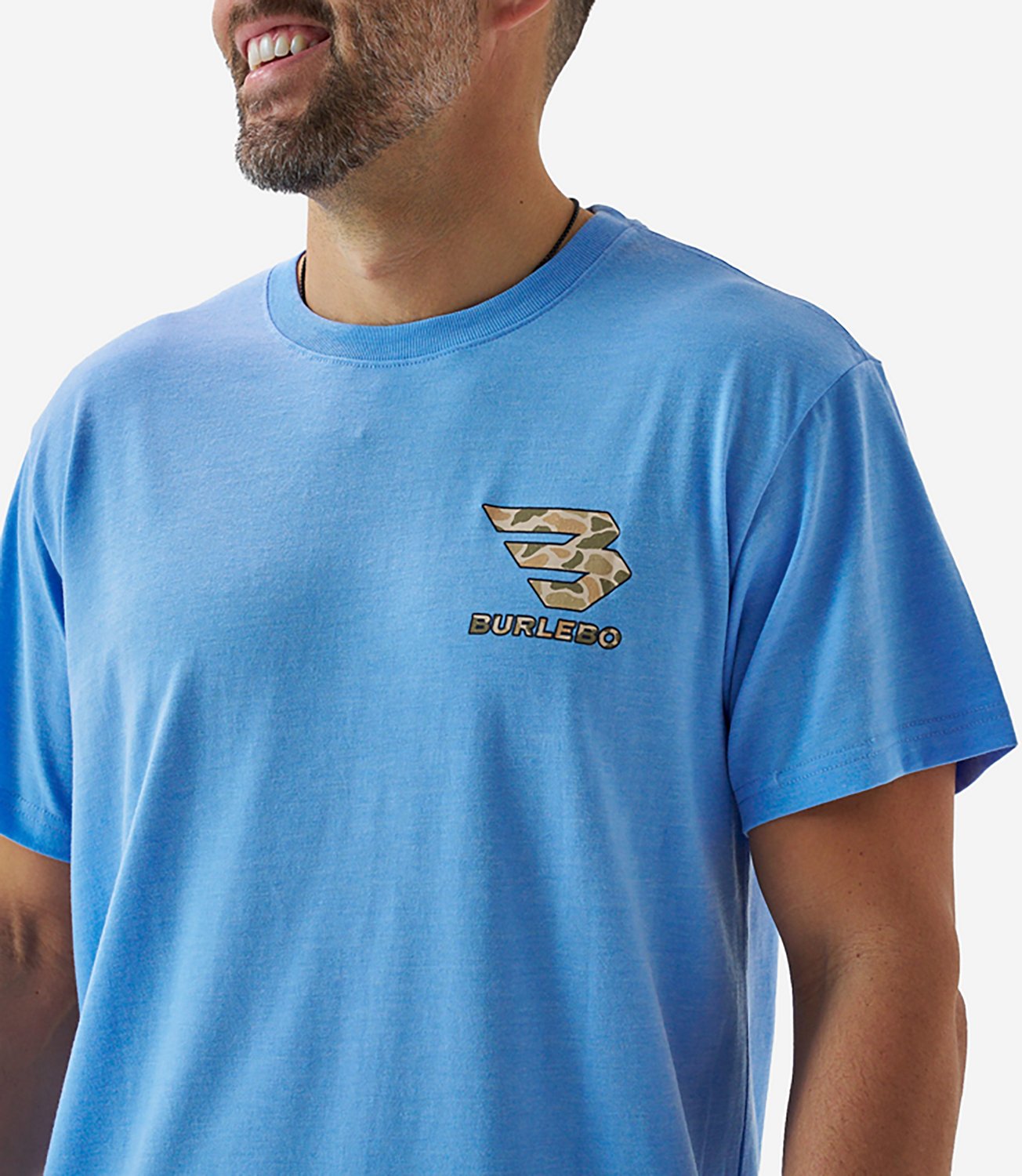BURLEBO Men's Mallard Camo Dog T-shirt - view number 3