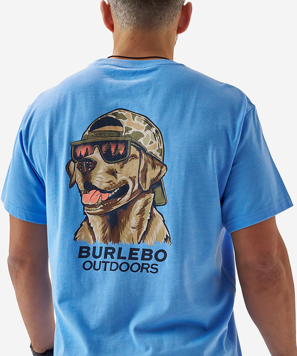 BURLEBO Men's Mallard Camo Dog T-shirt - view number 4