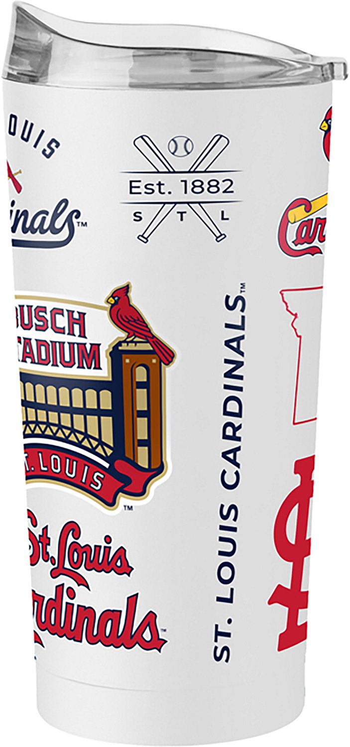 Logo Brands St. Louis Cardinals Heritage Threds 20 oz Powder Coat Tumbler