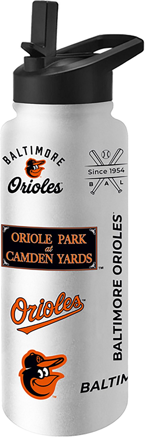 Logo Brands Baltimore Orioles Heritage Threds 34 oz Quencher Bottle