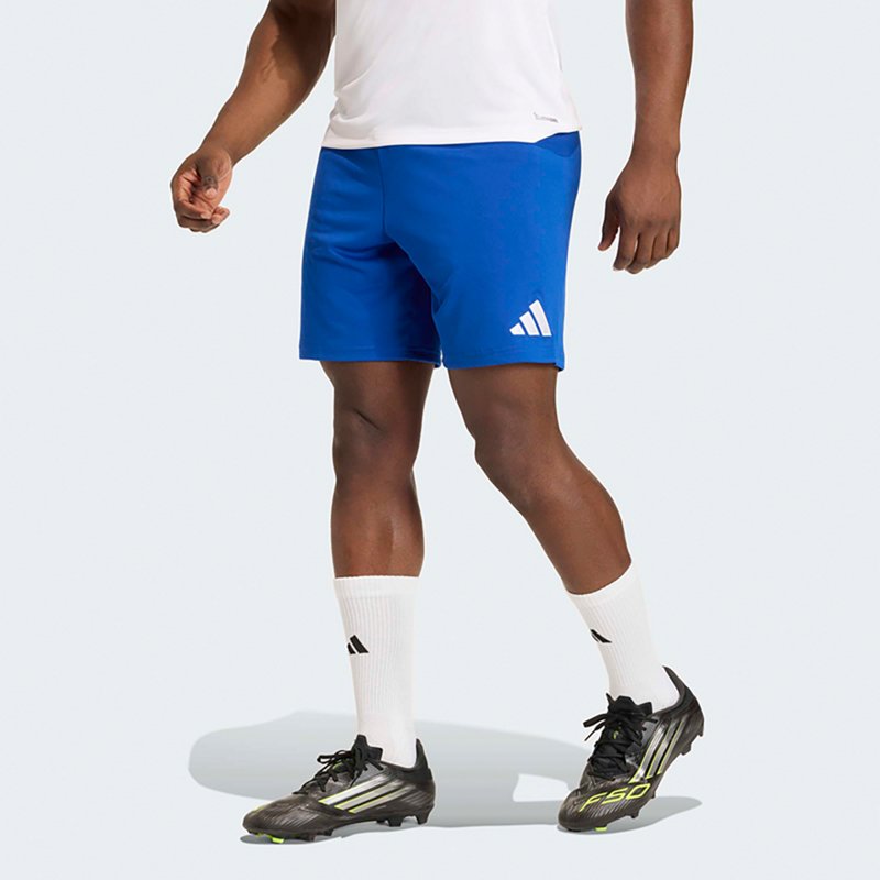 adidas Entrada Mens 9" Mid Rise Soccer Short, Medium, Blue