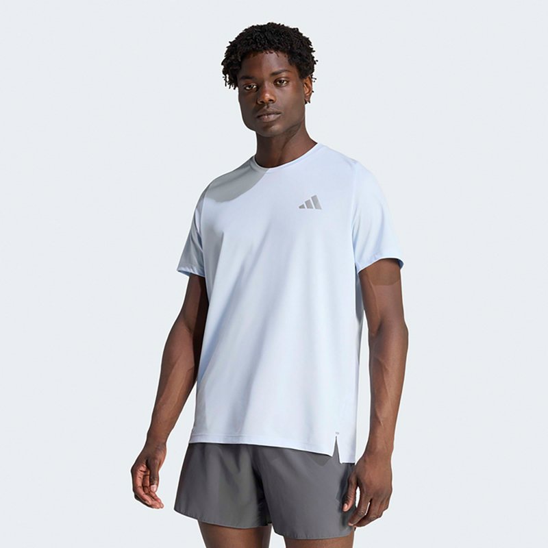 adidas Men's Adi365 Running T-Shirt, Medium, Crystal Sky