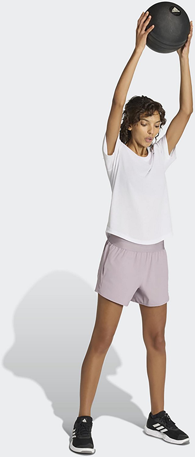 adidas Women's Pacer Workout 2.0 Woven Mid Rise Shorts 3 in - view number 5