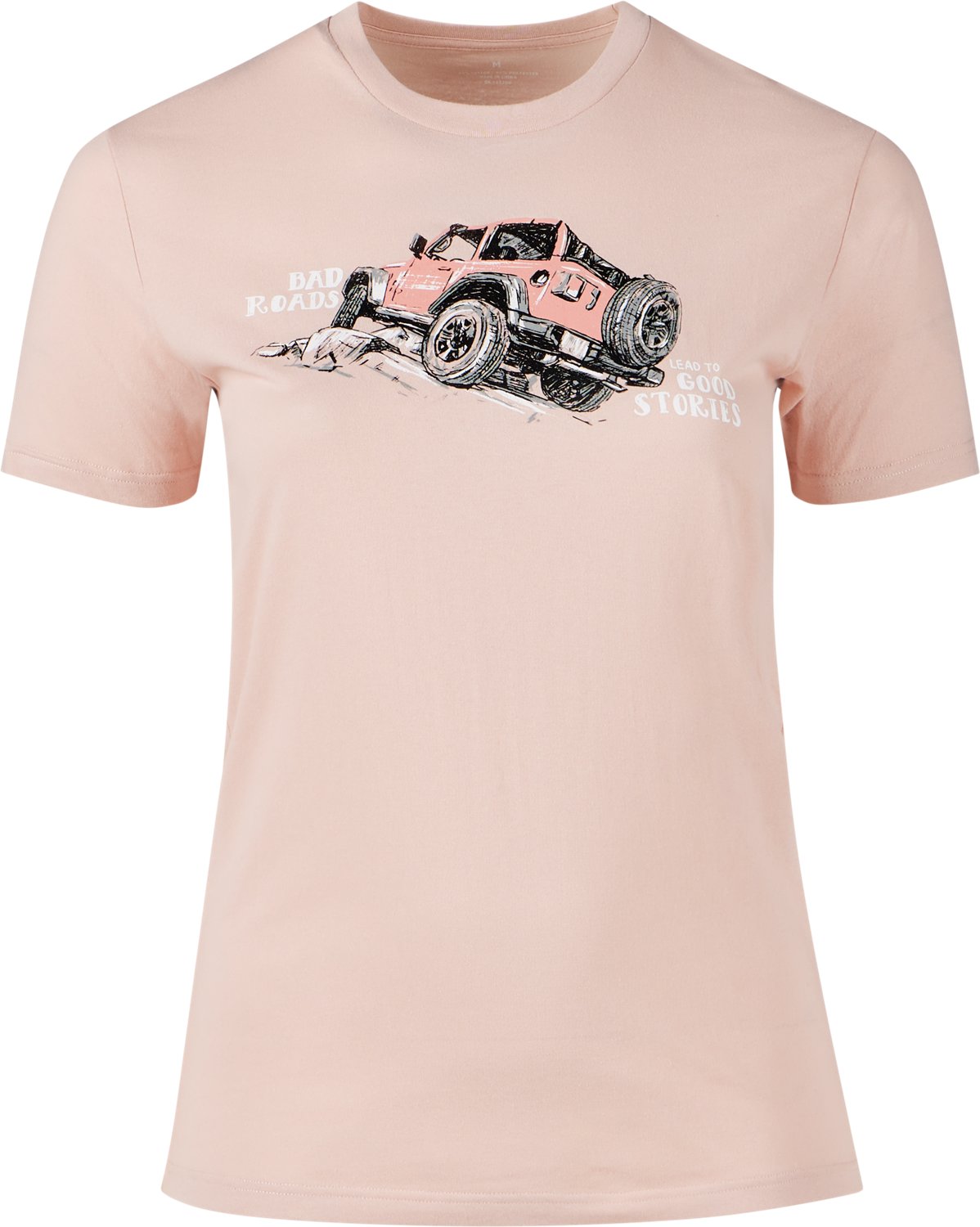 Academy Sports + Outdoors Women’s Bad Roads Good Stories T-shirt - view number 2