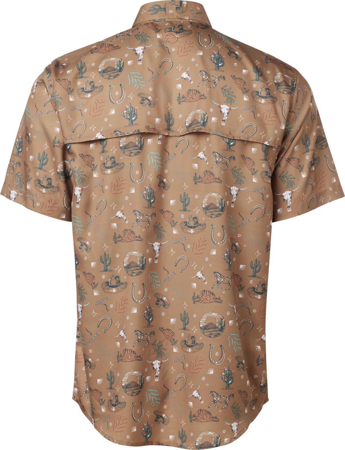 Magellan Outdoors Men's FishGear Local State Texas Print Short Sleeve Button-Down Shirt - view number 2