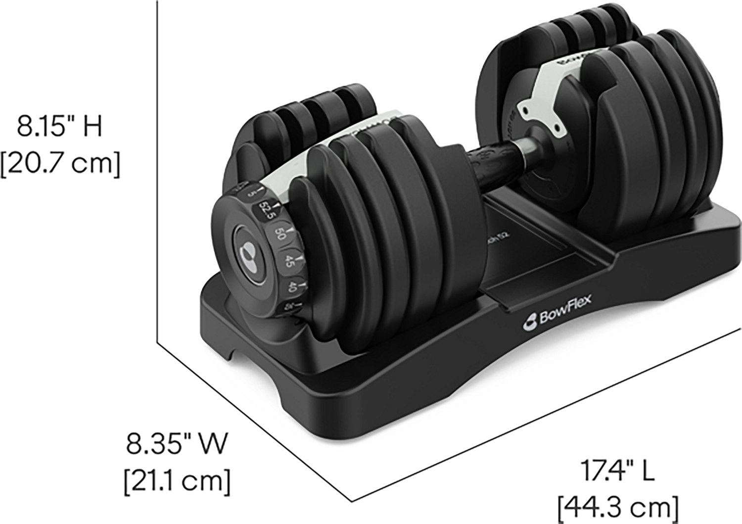 Bowflex SelectTech 52 Adjustable Dumbbell Pair - view number 2