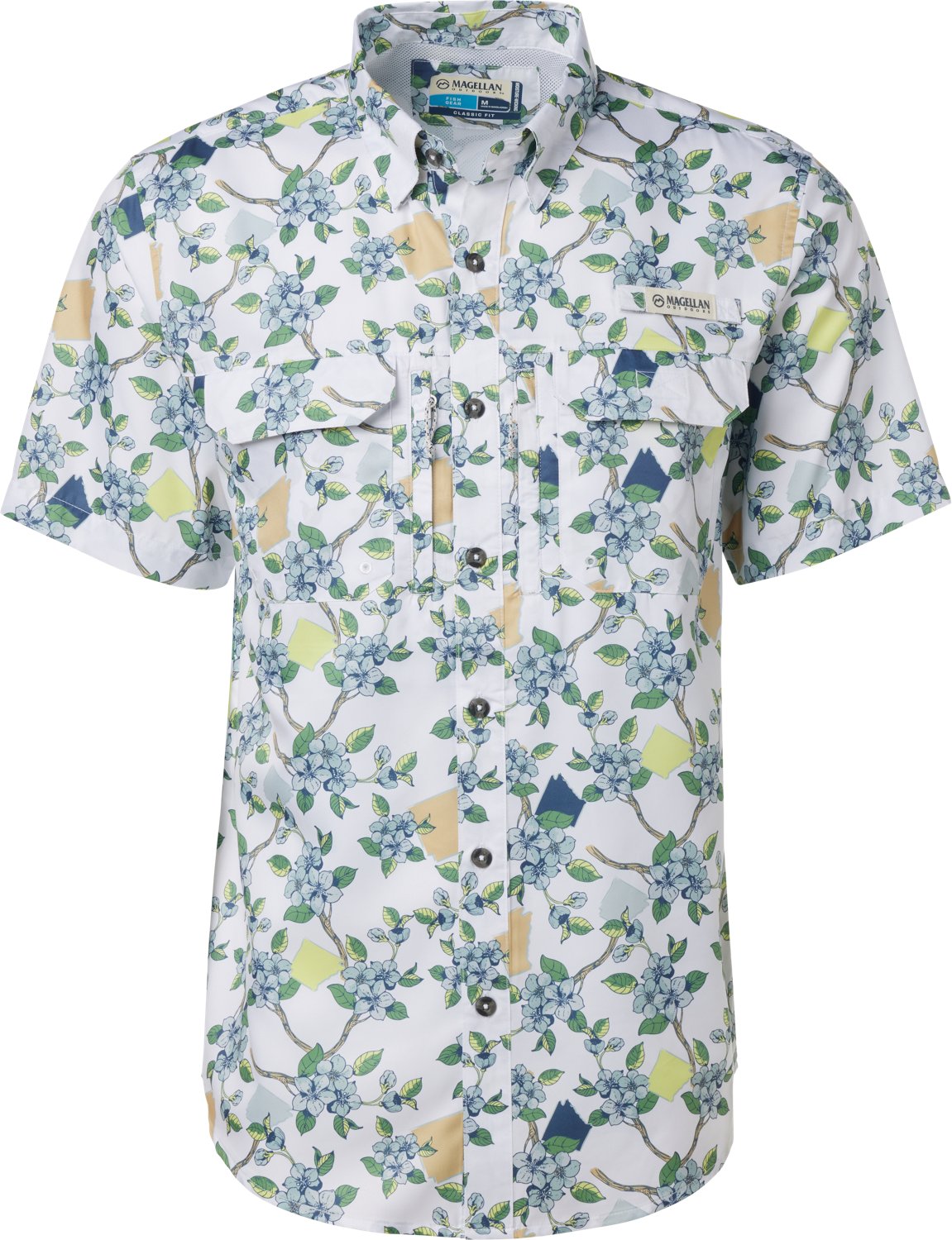 Magellan Outdoors Men's Arkansas Local State Print Shirt - view number 3