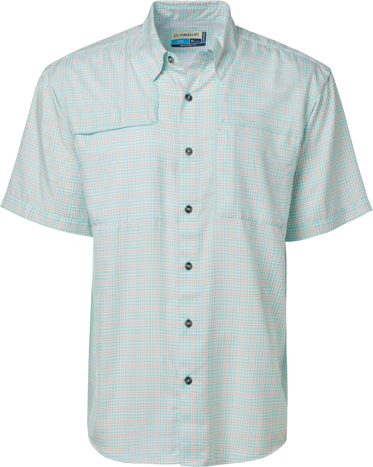 Magellan Outdoors Men's Aransas Plaid Short Sleeve Fishing T-shirt