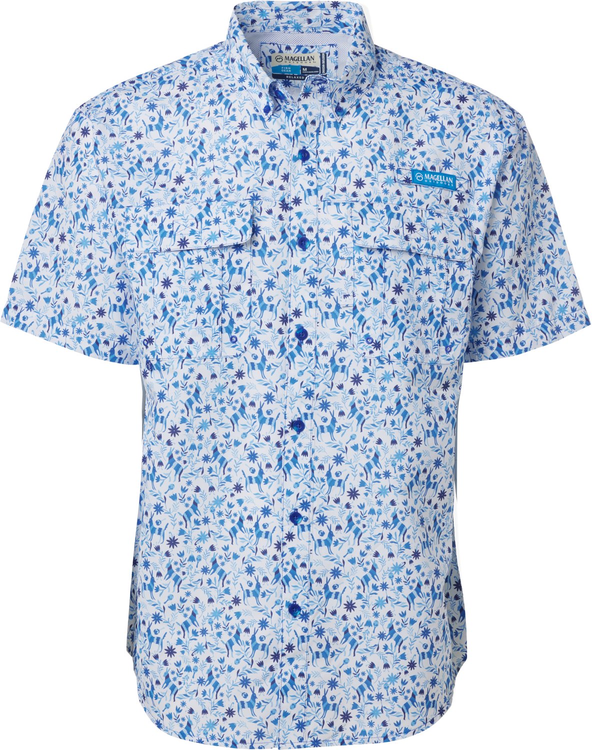 Magellan Outdoors Men’s Laguna Madre Cinco de Mayo Print Fishing Button Up Shirt