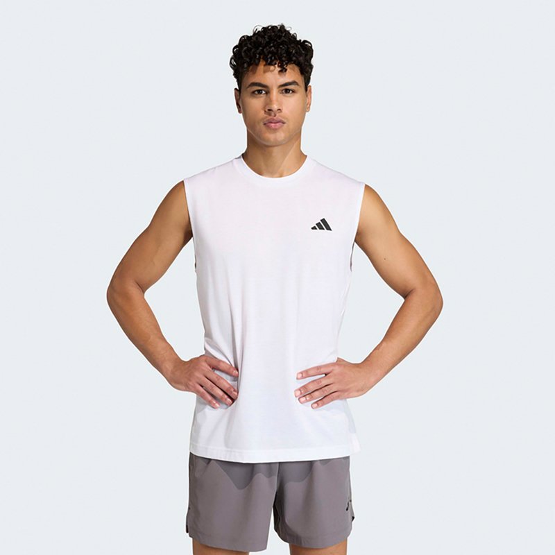 adidas Men's Workout Essentials Feelready Tank Top - White