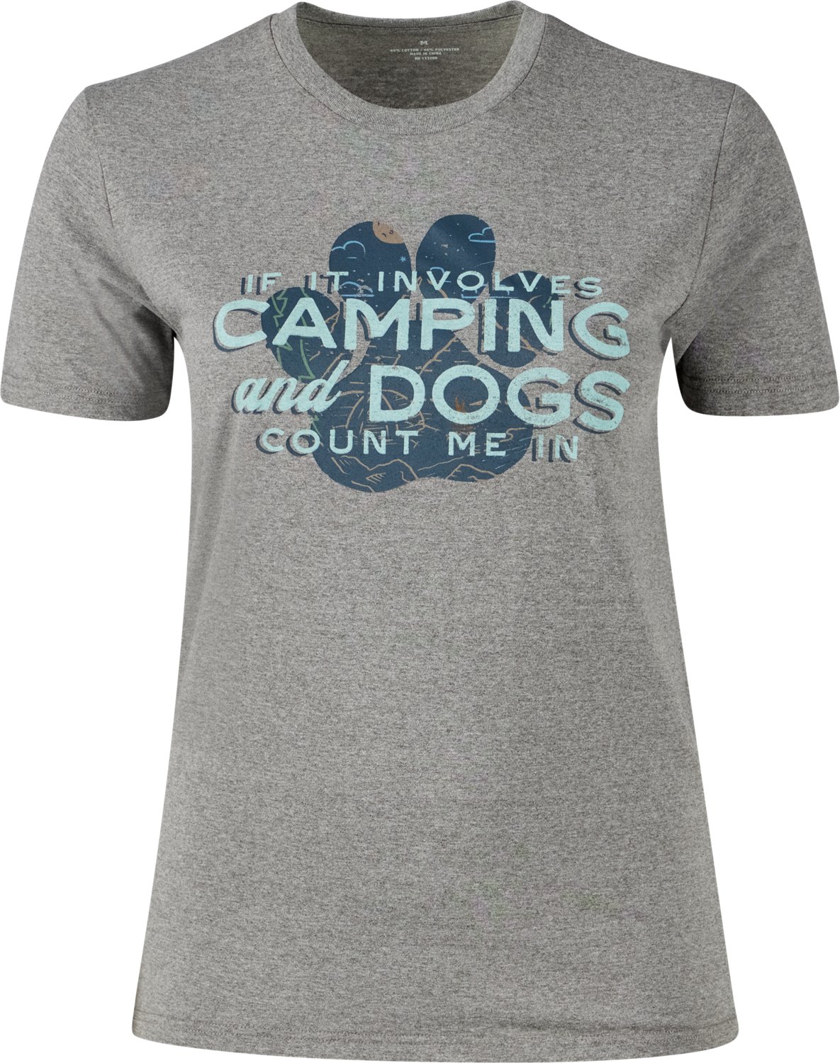 Academy Sports + Outdoors Women's Camping and Dogs T-shirt - view number 2