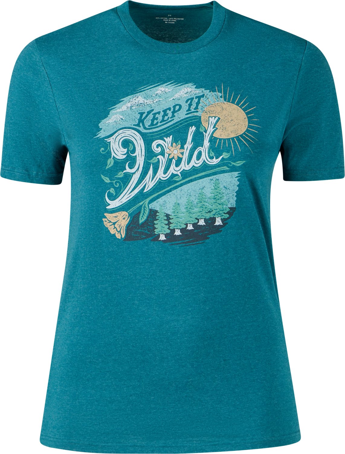 Academy Sports + Outdoors Women's Keep It Wild T-shirt - view number 2