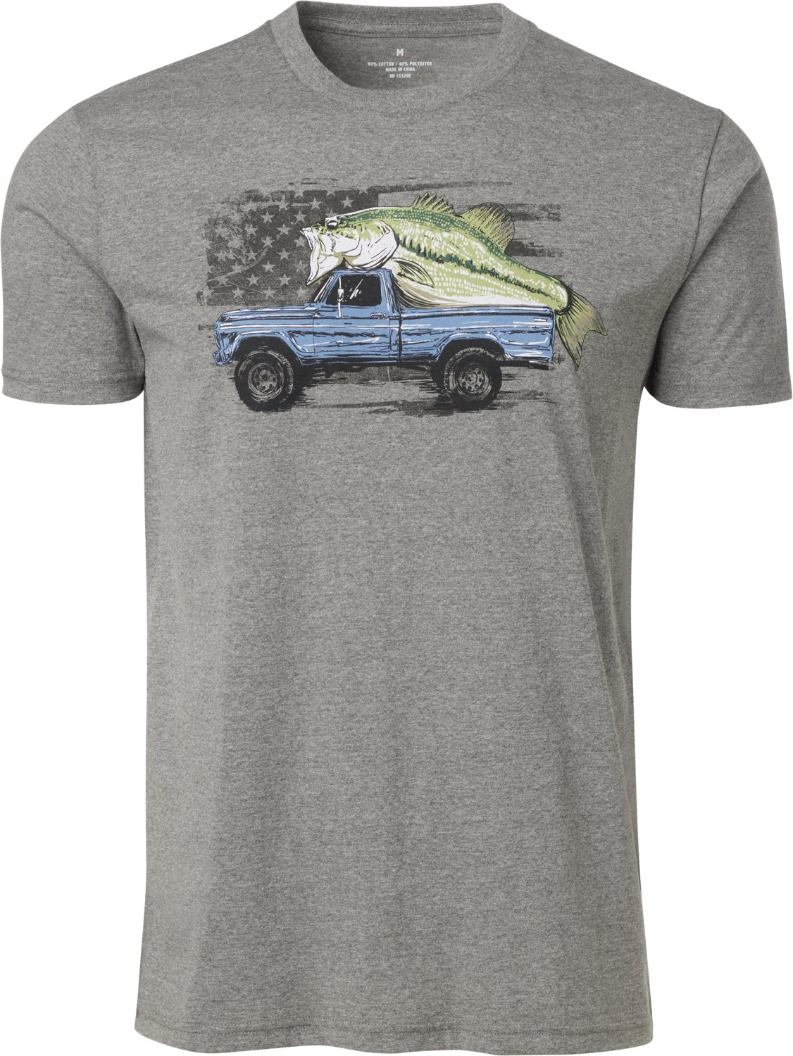 Academy Sports + Outdoors Men's Fish Truck Graphic T-shirt - view number 2