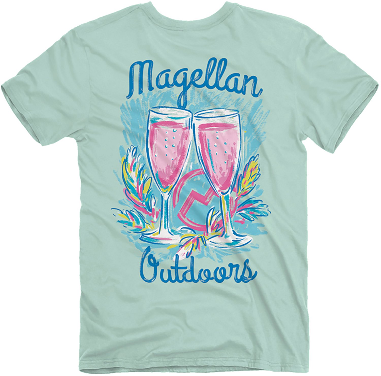 Magellan Outdoors Women's Painted Wine Glasses T-shirt