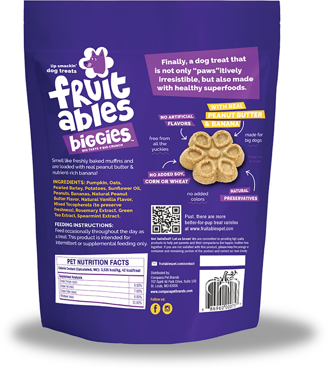 Fruitables Biggies 16 oz. Dog Treats - view number 2