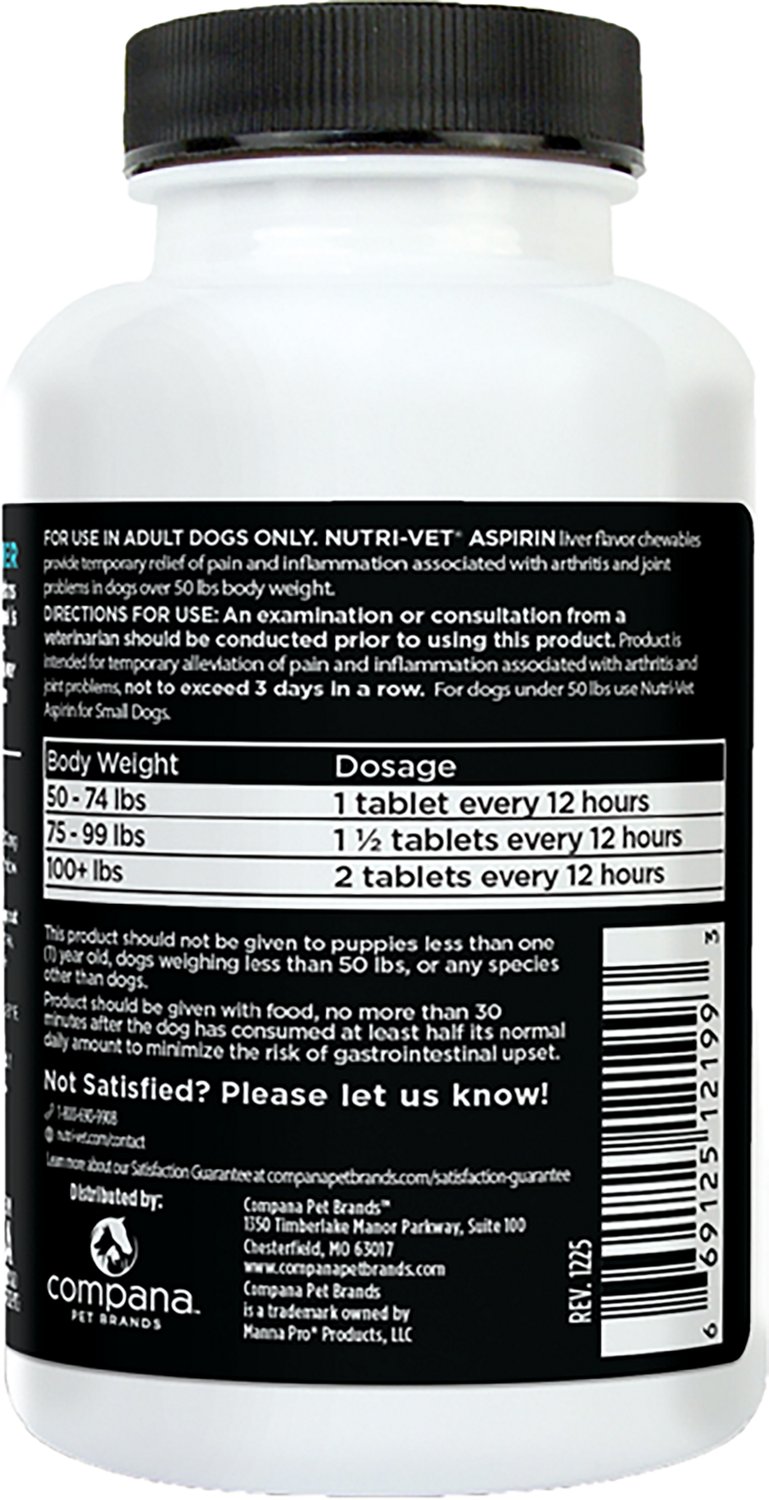 Nutrivet 300 mg K9 Aspirin 75-count - view number 2