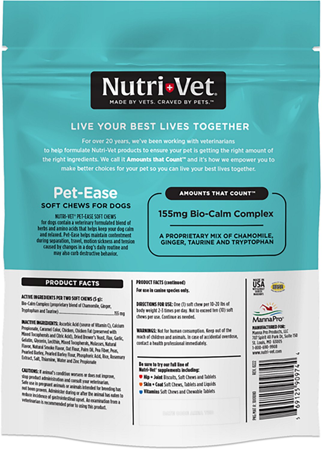 Nutrivet K9 Pet Ease 6 oz. Soft Chew - view number 2