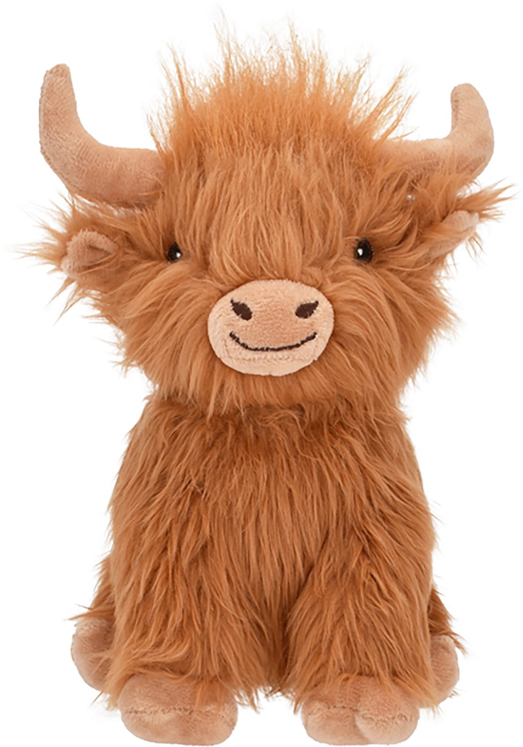 Multipet 8 in. Small Highland Cow Plush Dog Toy