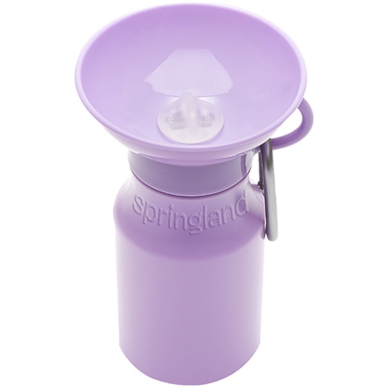 Springer Mini Travel Dog Water Bottle - Lilac - 15 oz.