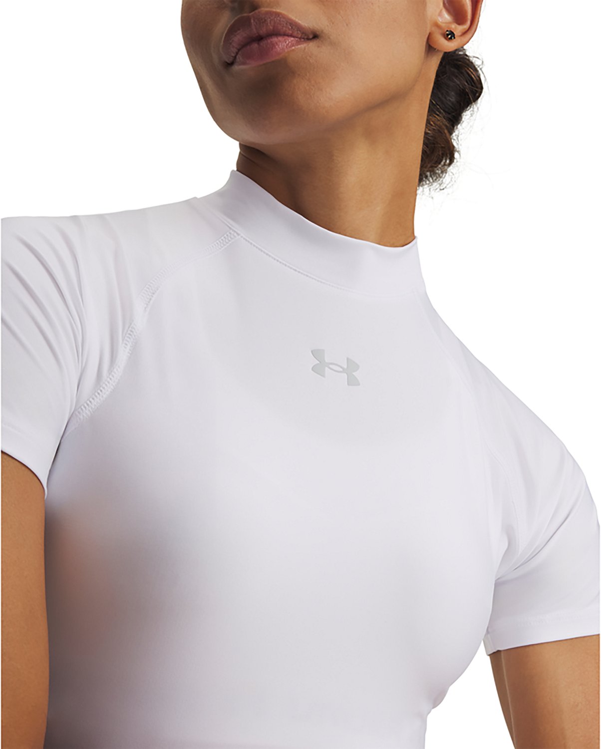 Under Armour Women's HeatGear Crop Mock T-shirt - view number 3
