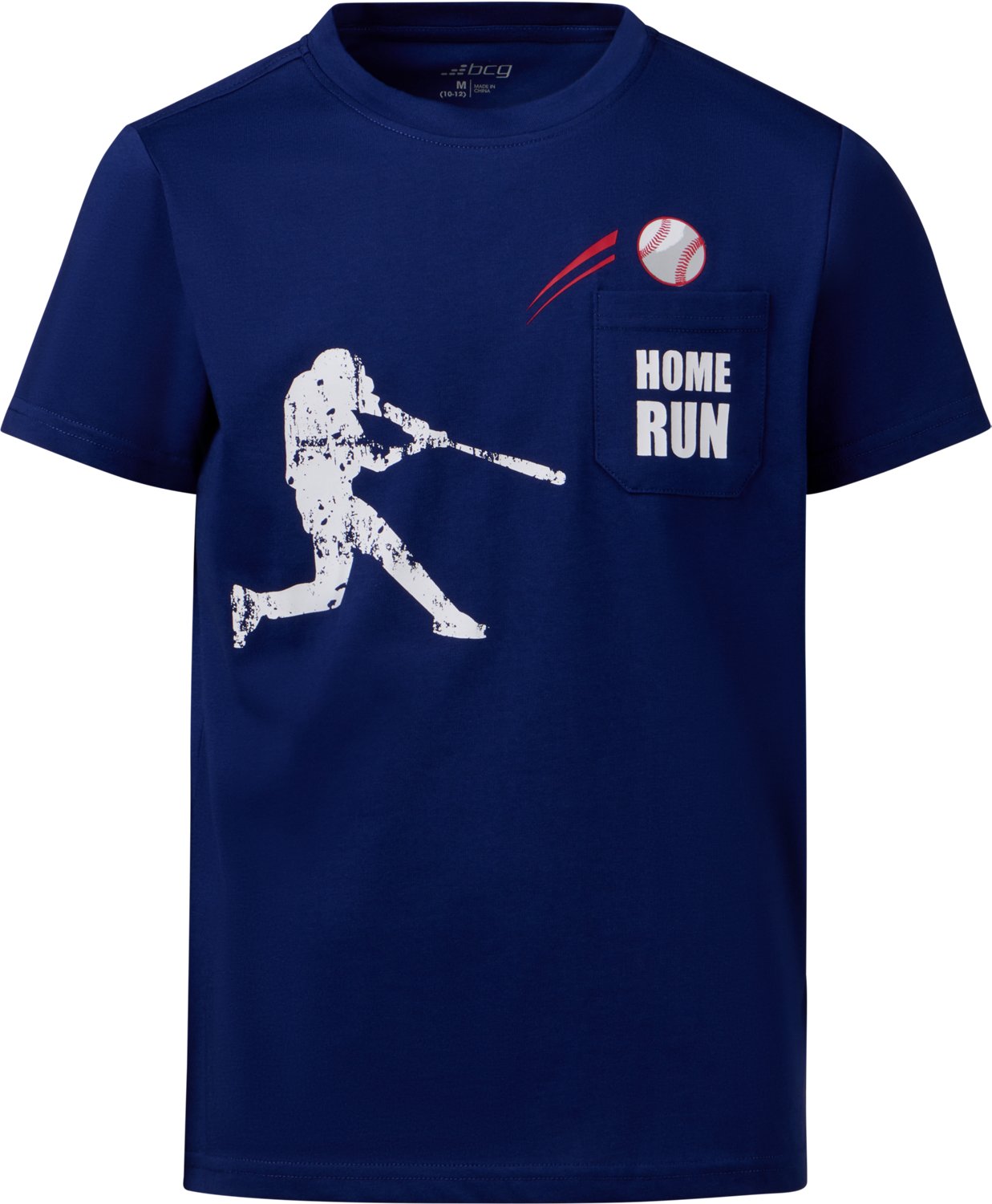 BCG Boys' Cotton Short Sleeve Home Run PKT Graphic T-shirt
