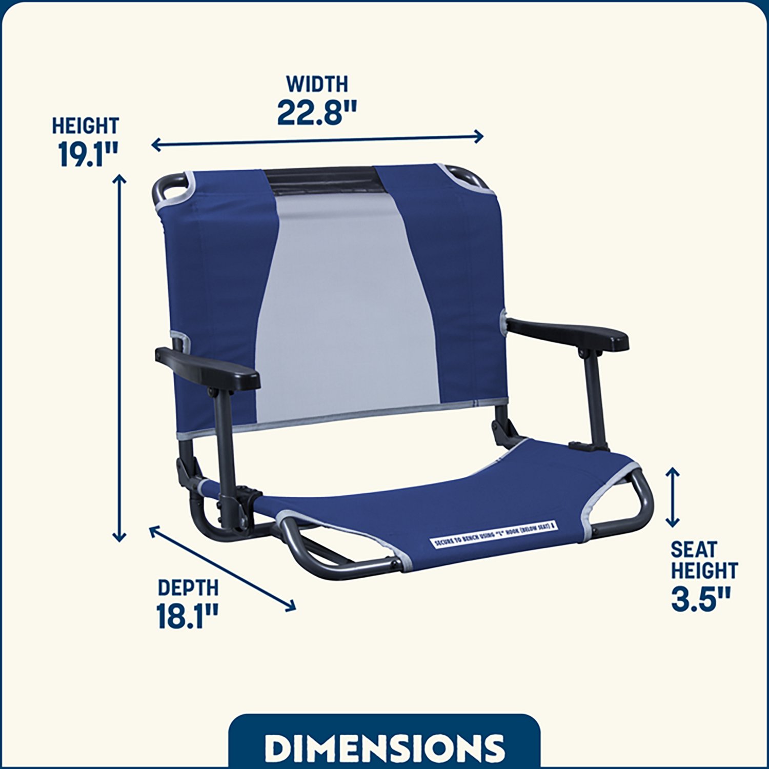 GCI Outdoor Big Comfort Stadium Chair™ with Armrests - view number 2