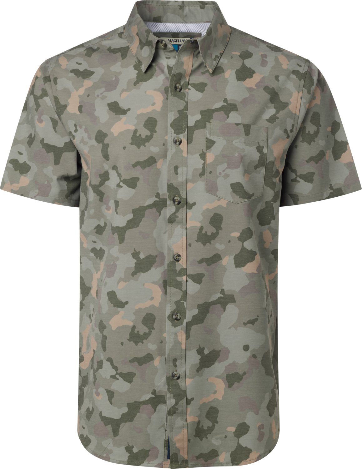 Magellan Outdoors Men's Shore and Line Washed Out Pocket Button-Down Fishing Shirt - view number 2