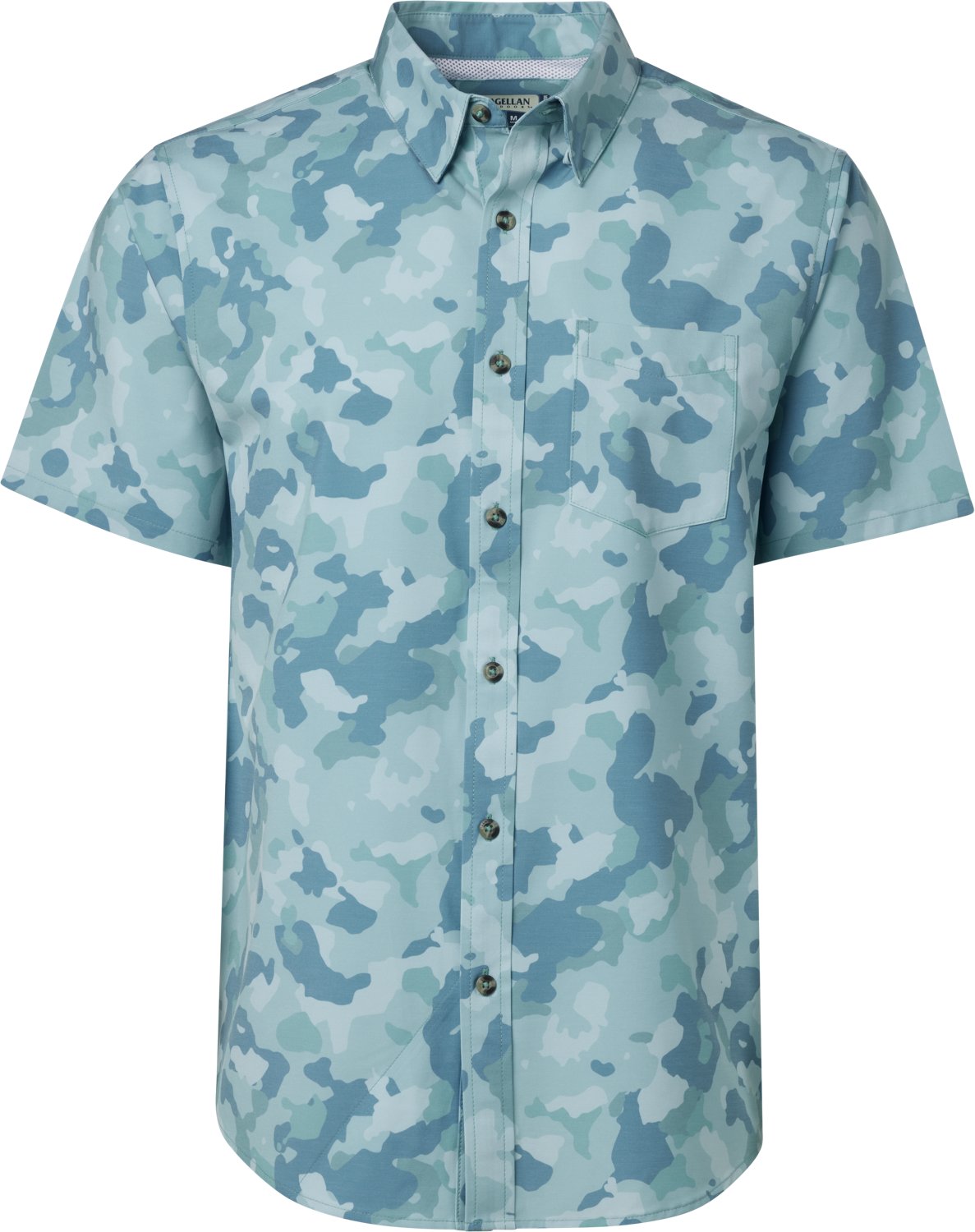 Magellan Outdoors Men's Shore and Line Washed Out Pocket Button-Down Fishing Shirt - view number 2