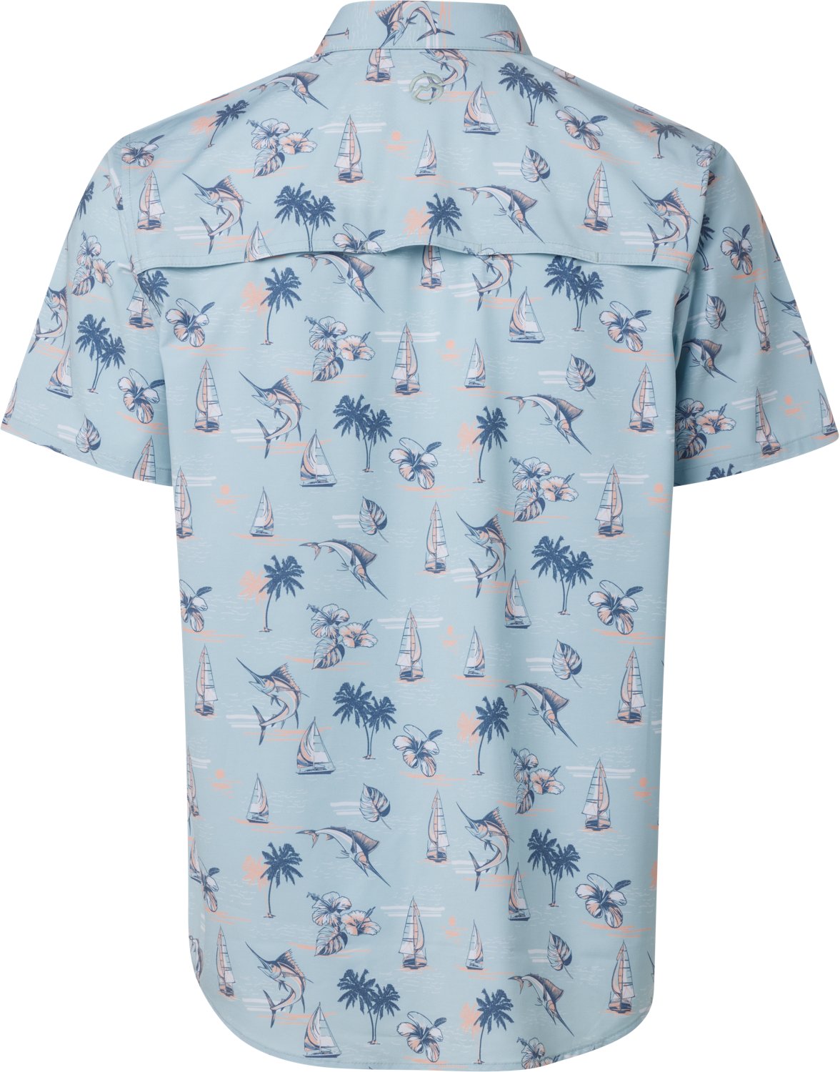 Magellan Outdoors Men's Shore and Line Washed Out Pocket Button-Down Fishing Shirt - view number 4