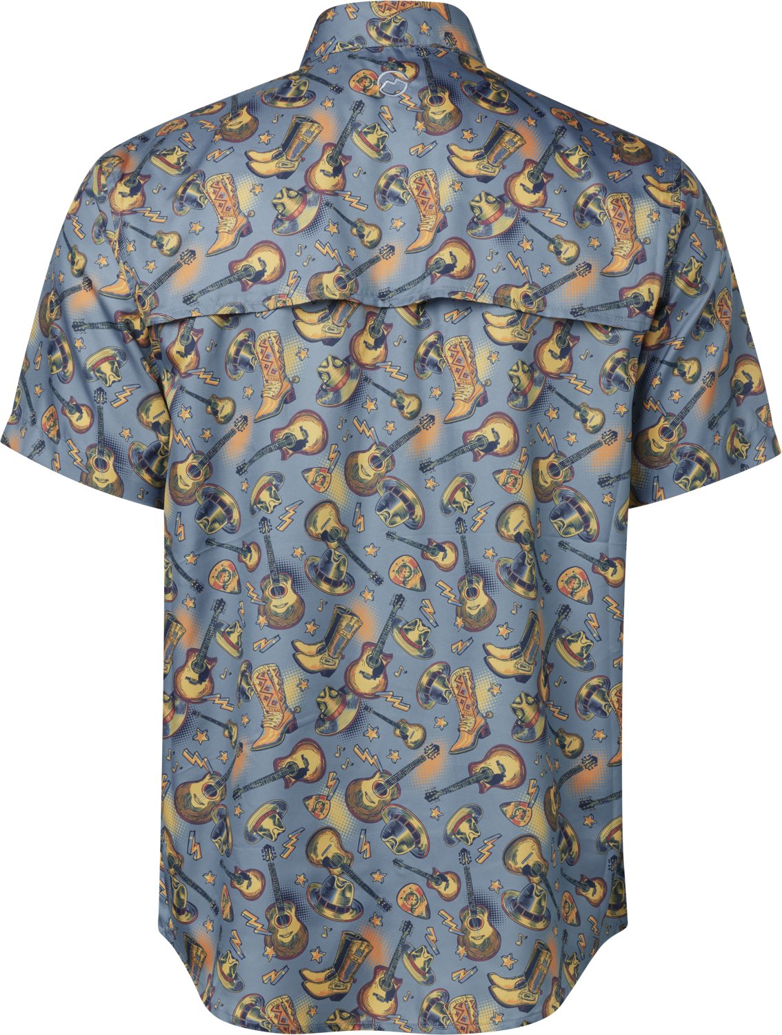 Magellan Outdoors Men's FishGear Local State Texas Print Short Sleeve Button-Down Shirt - view number 3