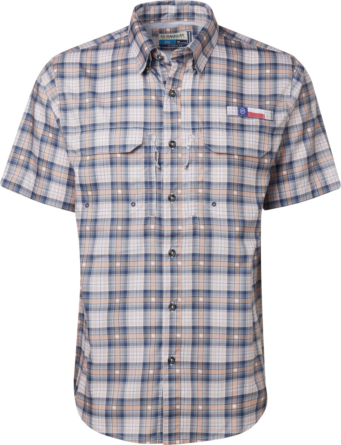 Magellan Outdoors Men's Local State Texas Plaid Shirt