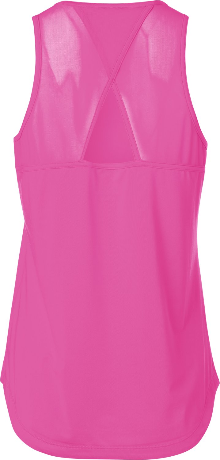 BCG Women's Run Keyhold Mesh Back Tank Top - view number 2