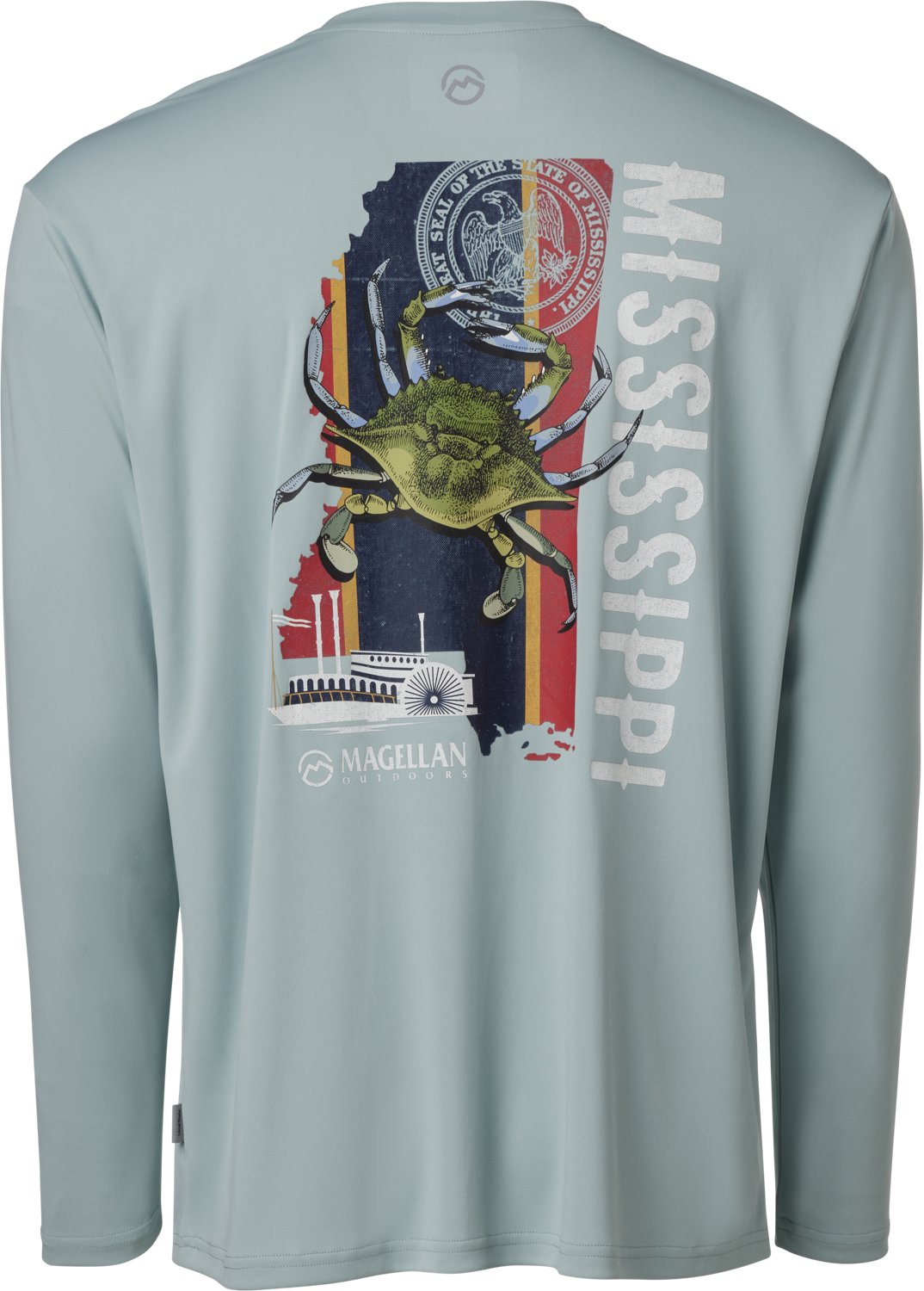 Magellan Outdoors Men's Local State Mississippi Graphic Crew Long Sleeve T-shirt - view number 3