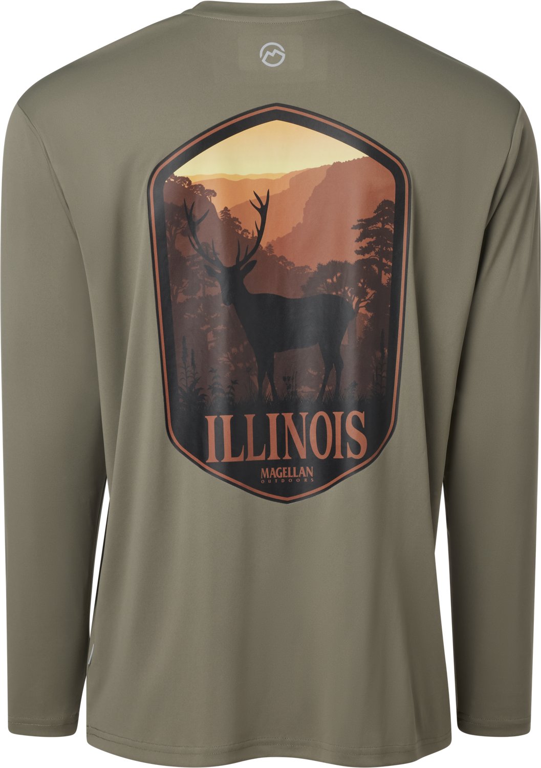 Magellan Outdoors Men's Local State Illinois Graphic Crew Long Sleeve T-shirt - view number 3