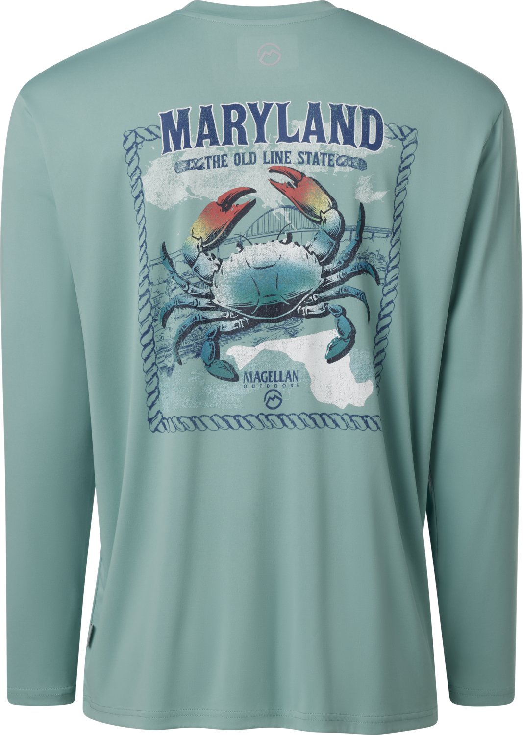 Magellan Outdoors Men's Local State Maryland Graphic Crew Long Sleeve T-shirt - view number 3
