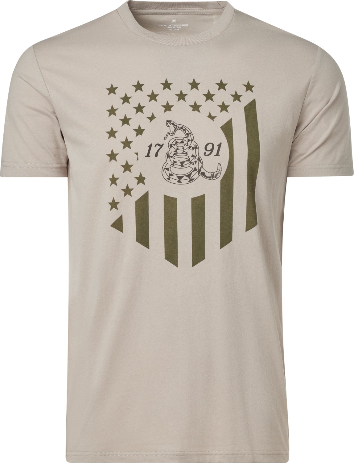 Academy Sports + Outdoors Men's Americana 1791 Snake Badge T-shirt