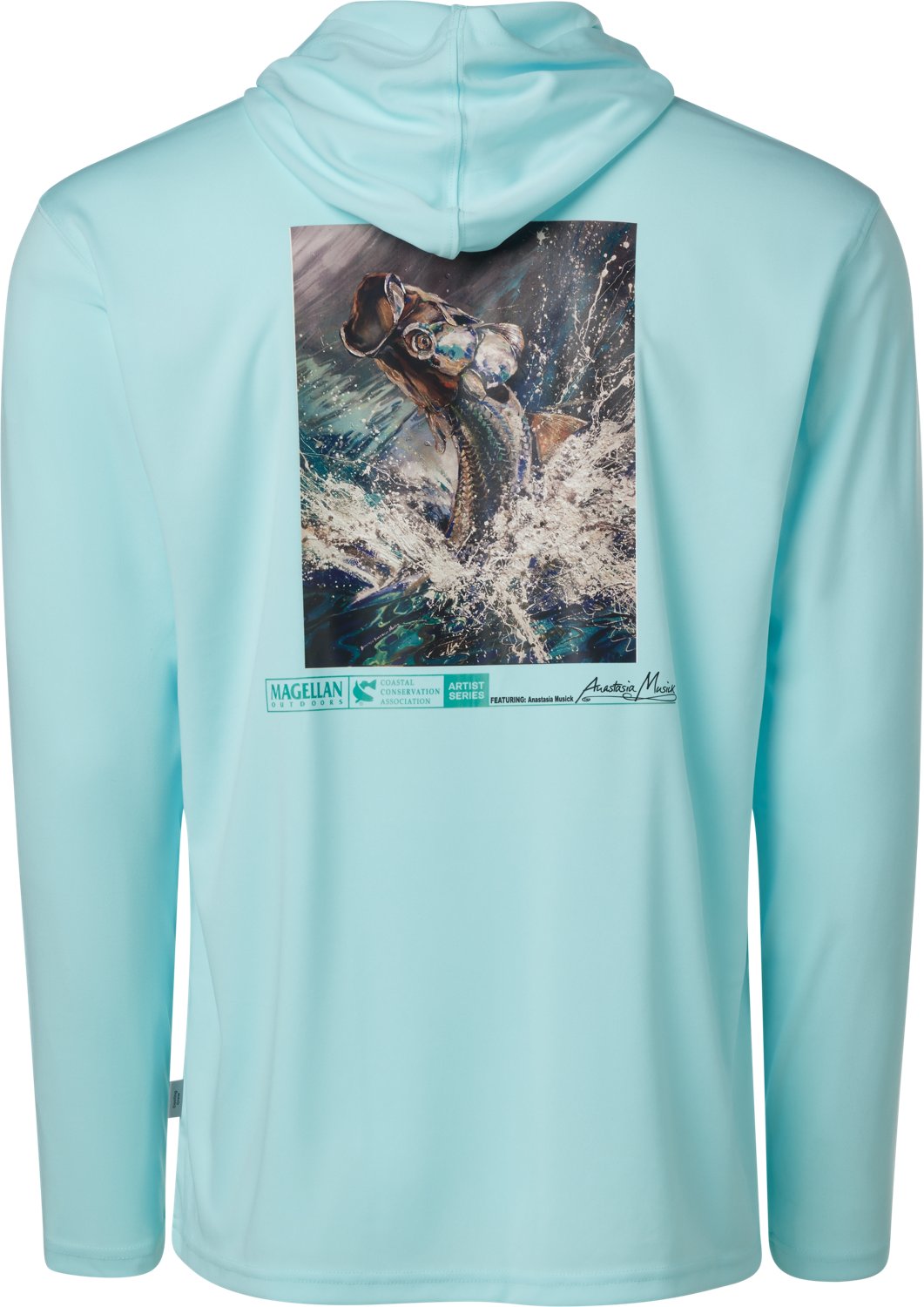 Magellan Outdoors Men's Casting Crew Artist Series Tarpon Beach Graphic Hoodie - view number 2