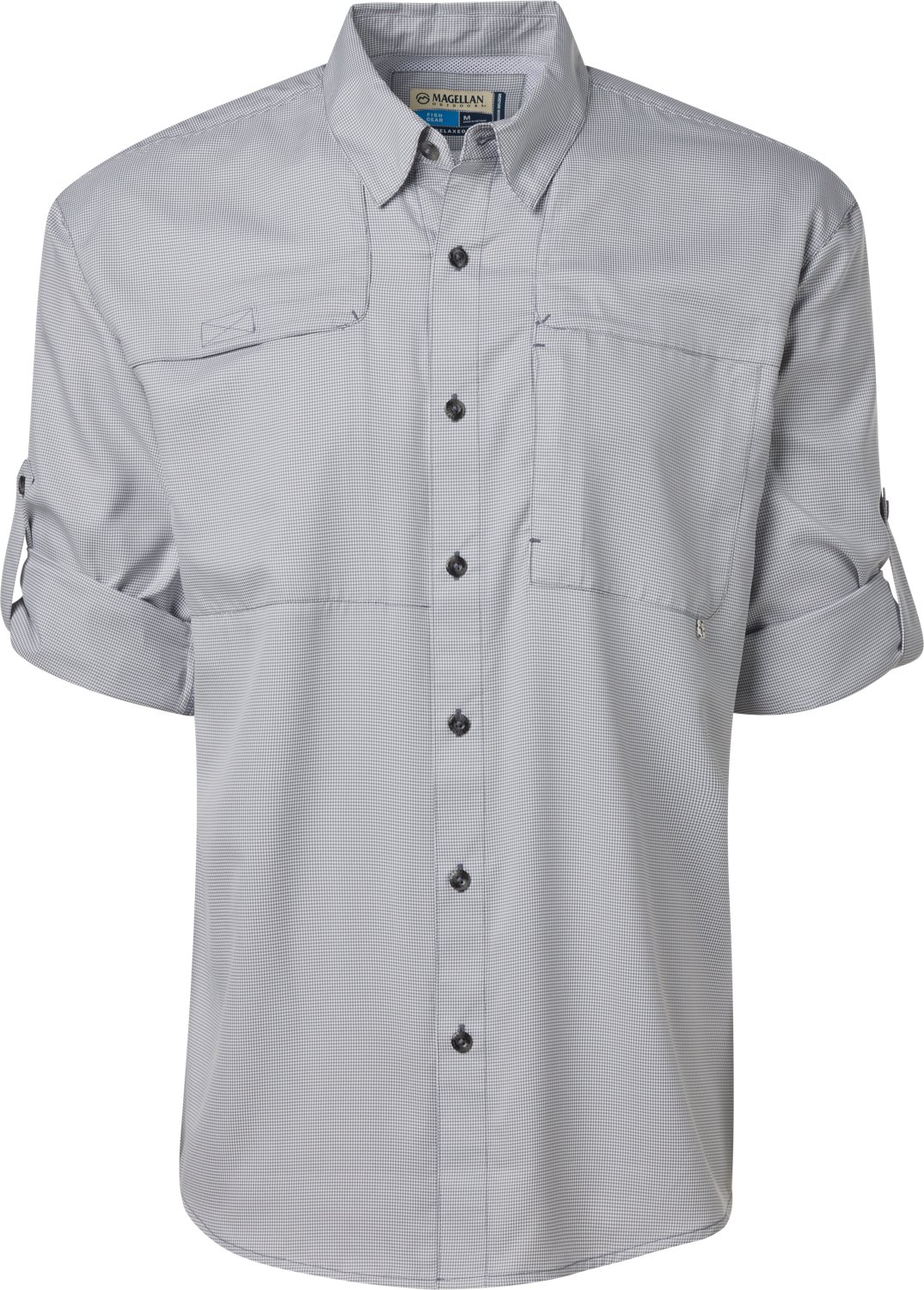 Magellan Outdoors Aransas Pass Mini Check Long Sleeve Fishing Shirt - view number 5