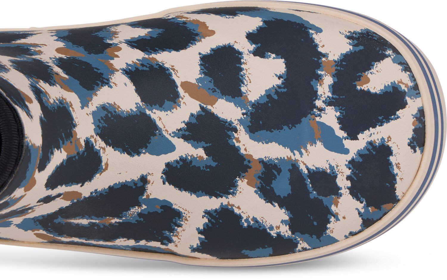 Magellan Outdoors Womens Blue Leopard Short Rubber Boot - view number 3
