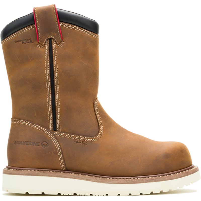 Wolverine Loader II HyperRest Pull-On CarbonMAX Wellington Work Boots for Men - Trail