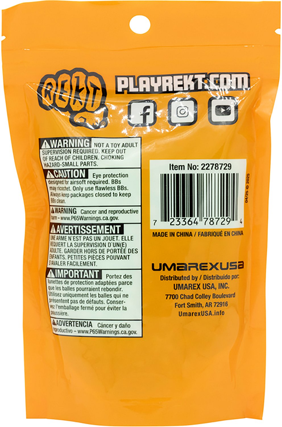 REKT Tracer .12g Airsoft BB 1000-count - view number 2