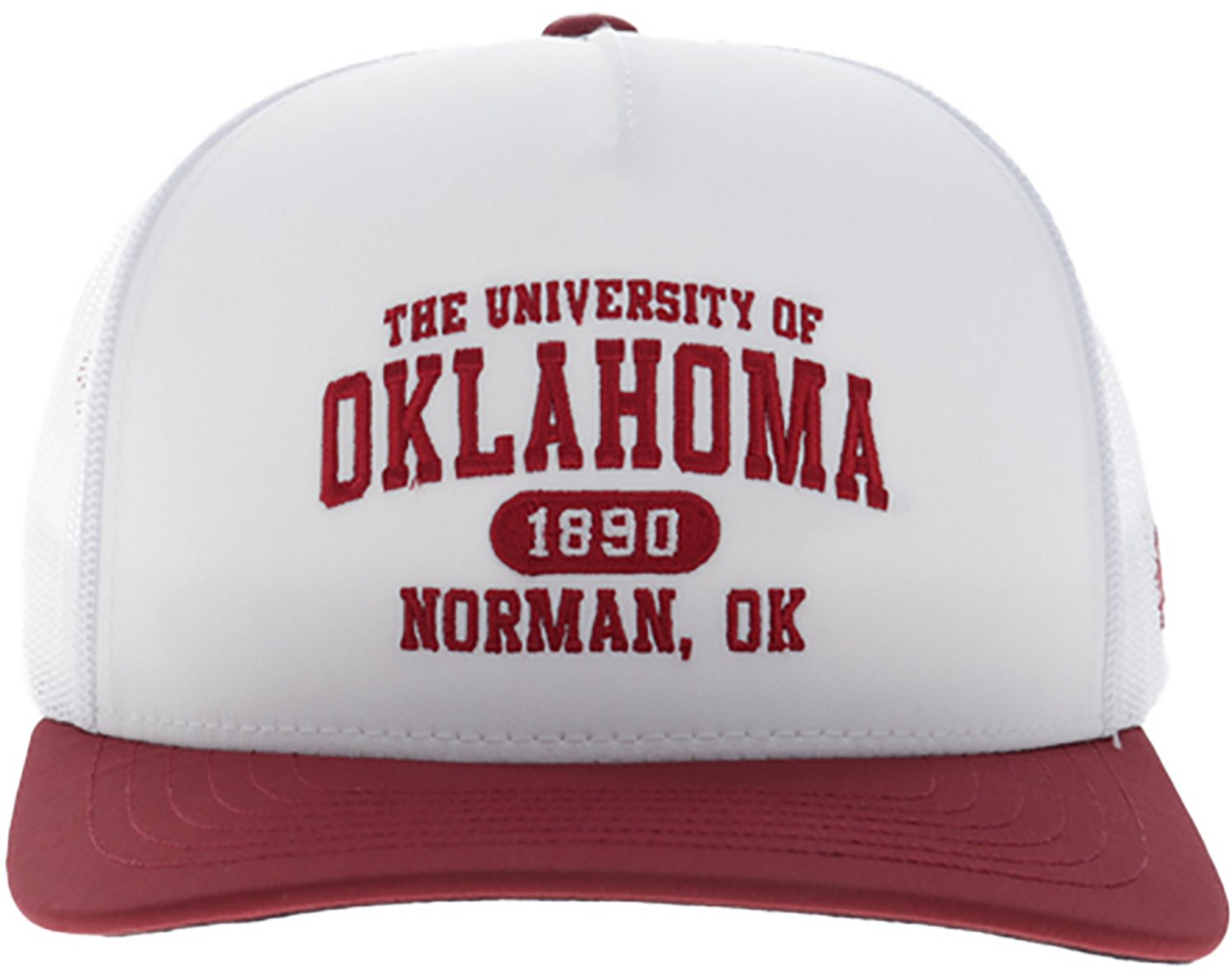 Hooey Adults' Oklahoma Sooners School Arch Year Structured Cap - view number 3