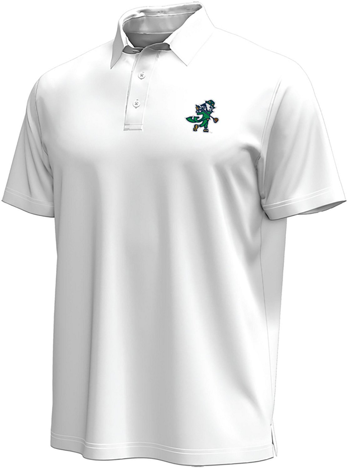 Under Armour Men's Notre Dame Fighting Irish Golfing Mascot Icon Short Sleeve Polo Shirt