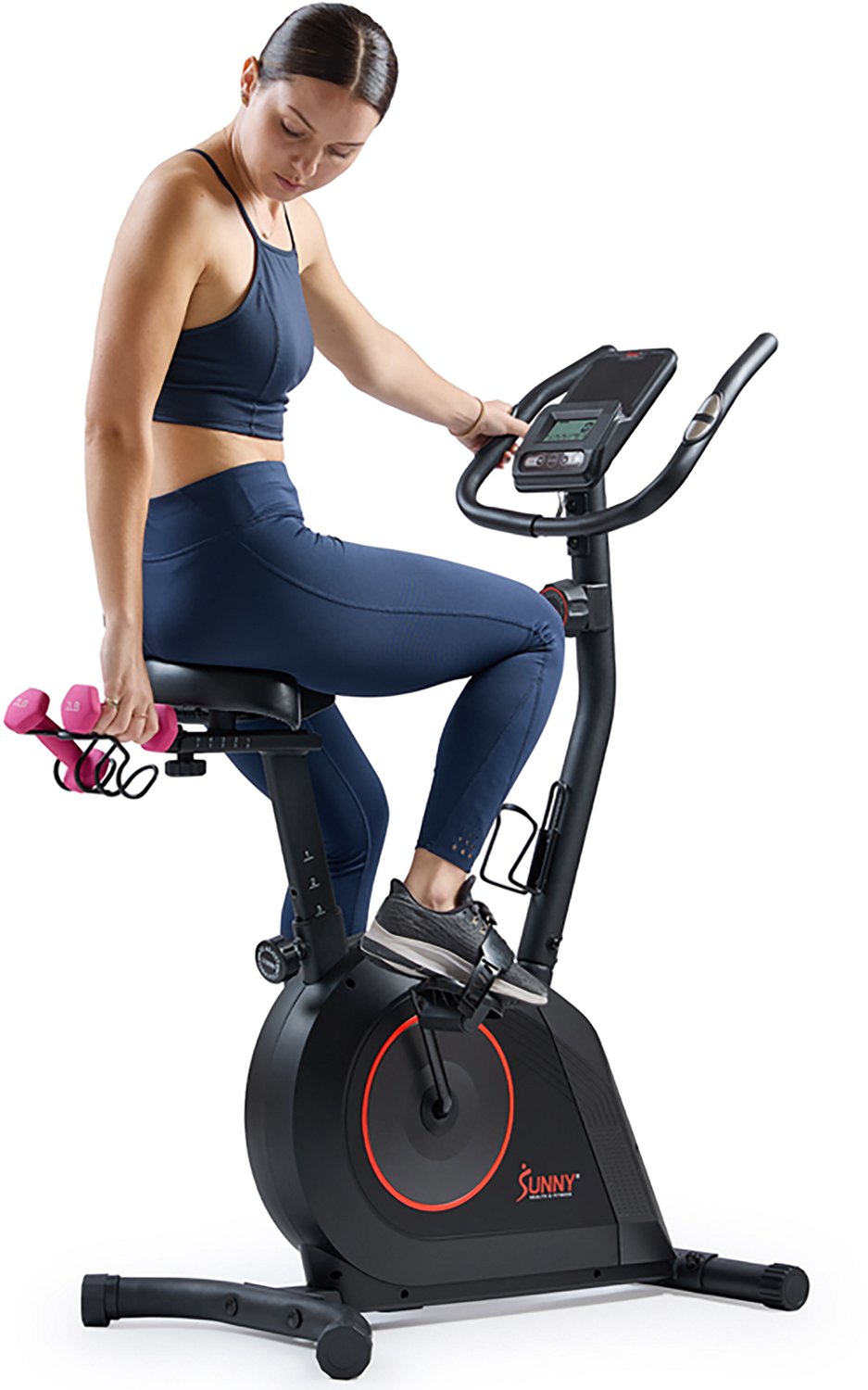 Sunny Health & Fitness Smart Magnetic Resistance Upright Exercise Bike - view number 2