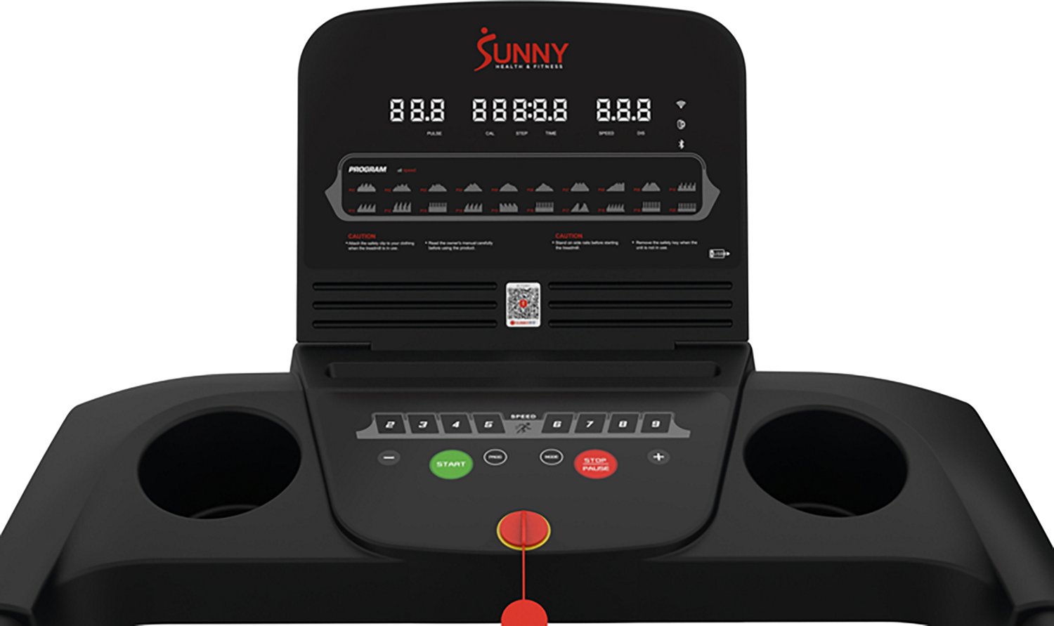 Sunny Health & Fitness APEX 300 SMART Motorized Treadmill with Bluetooth - view number 6