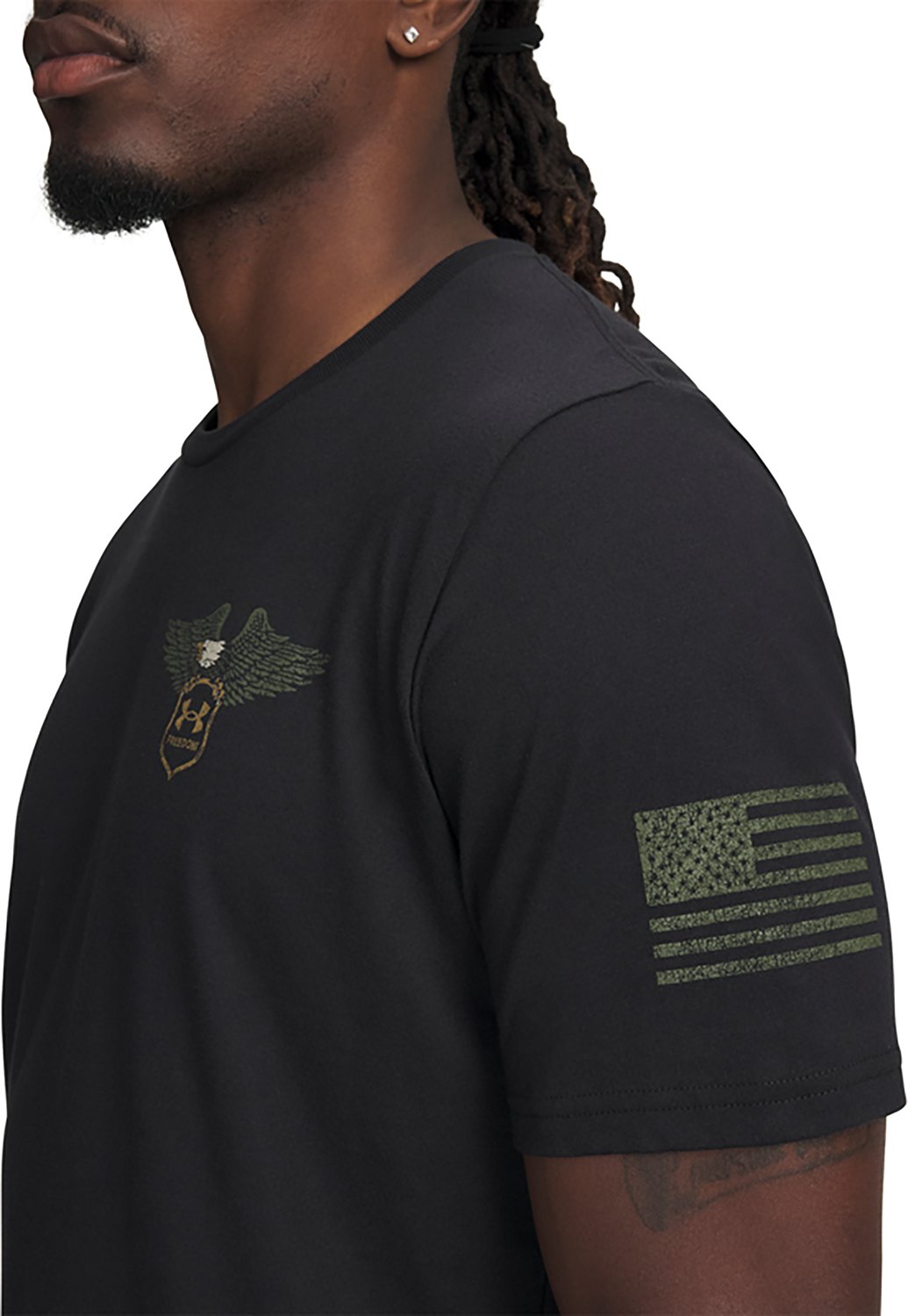 Under Armour Men's Freedom Eagle Skull Graphic T-shirt - view number 3