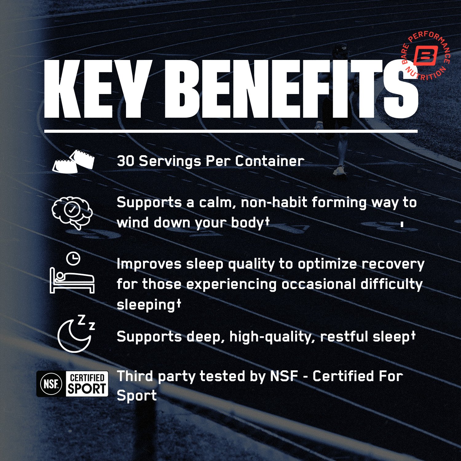 BPN Bare Performance Nutrition Peak Sleep Berry Gummies