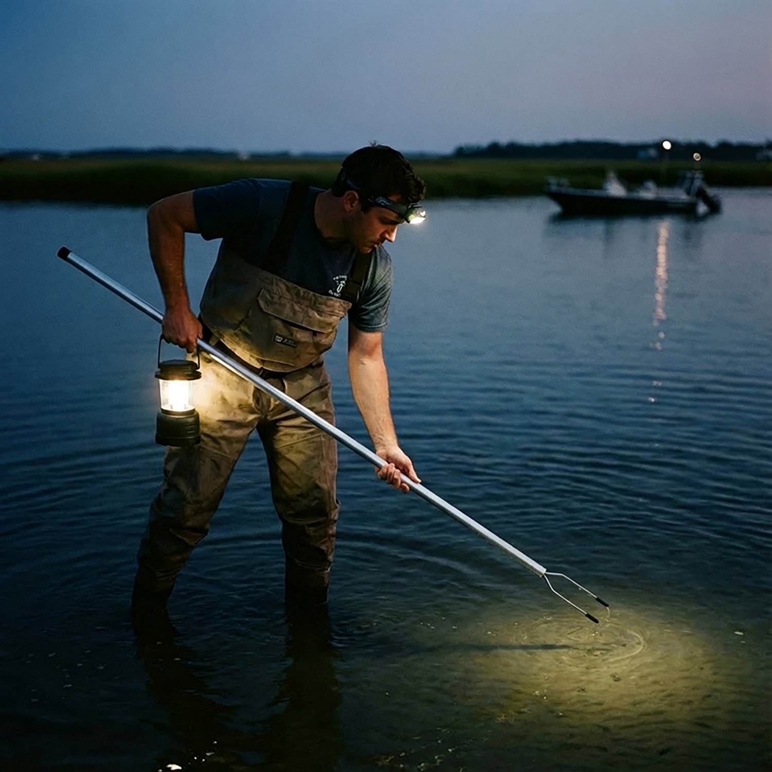 O&H Mfg. 48" Double-Pronged Aluminum Flounder Gig                                                                                - view number 3